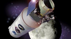 NASA's Lunar Reconnaissance Orbiter, or LRO, is shown in this undated artist's rendering released by the space agency on Thursday, June 18, 2009.