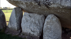 Supporting the capstone are the two portal stones and in the centre the 