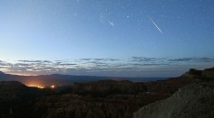 THE METEORS WHEN ARCING THROUGH THE ATMOSPHERE PRODUCE A HISSING SOUND 