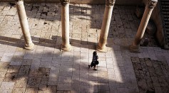 Some of the Roman ruins in the Old City on Nov. 30, 2014 in Jerusalem, Israel. 