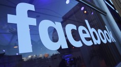 The Facebook logo is displayed at the Facebook Innovation Hub on February 24, 2016 in Berlin, Germany