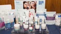 A view of skin care products backstage at the Monse fashion show during Fall 2016 New York Fashion Week at The High Line Hotel on February 12, 2016 in New York City