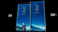 Justin Denison, senior vice president of product strategy at Samsung, speaks about the new features on the Samsung Galaxy S8 during a launch event for the smartphone, March 29, 2017 in New York City. 