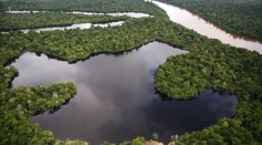 Aerial scene of the Northern Amazon on June 11, 2007 in Peru.