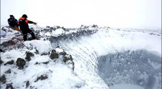 Massive Sinkhole in Siberia's 