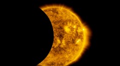 NASA's Solar Dynamics Observatory have witnessed a partial solar eclipse in space.