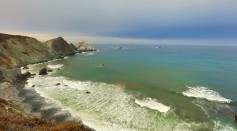 A view of the coastline in Carmel, California.