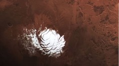 ESA spacecraft captures Mars' Mysterious South Pole and it's beautiful