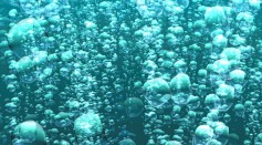 Methane released from sea floor