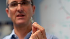Materials Scientist Frederic Sansoz with Silver (IMAGE)