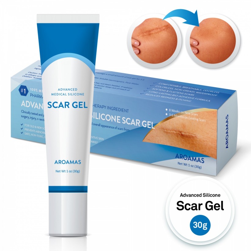 Silicone scar gels, like the one Aroamas carries, are one of the most effective ways of treating scars. 