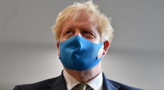 Prime Minister Boris Johnson face mask