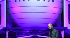 Blue Origin Founder Jeff Bezos Makes Announcement At Satellite 2019 Conference In DC