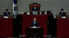 South Korean President Moon Jae-In Delivers Speech On Proposed 2021 Budget