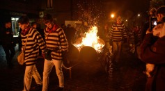 Lewes Bonfire Societies Put On Annual November 5th Display