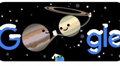 Google Doodle for the Great Conjunction