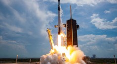 Science Times - SpaceX Falcon-9 Rocket And Crew Dragon Capsule Launches From Cape Canaveral Sending Astronauts To The International Space Station