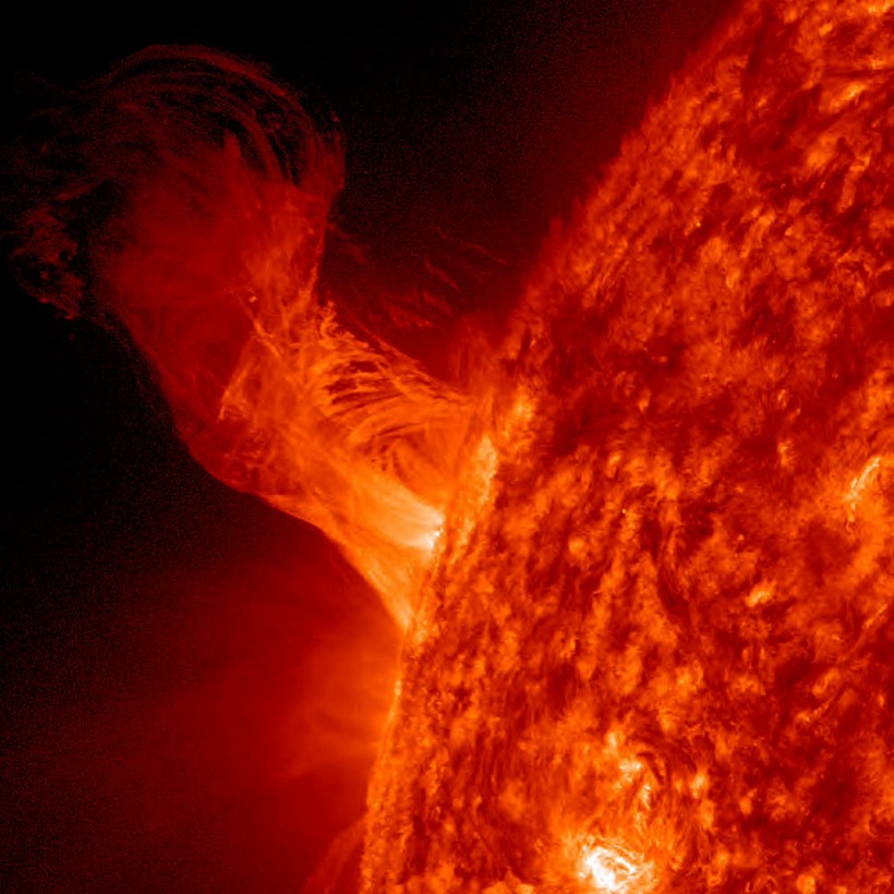 Solar Eruption Rises Above Sun