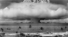 Nuclear explosion on beach
