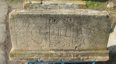 Grave stone in Gobustan