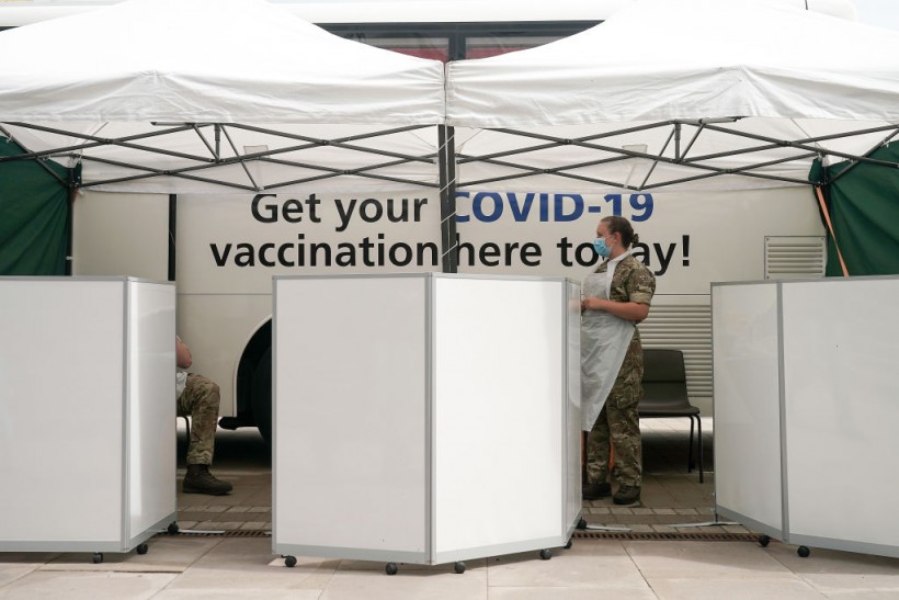 British Military Aid Vaccination Bus In Attempt To Halt The Spread Of The Delta Coronavirus Variant