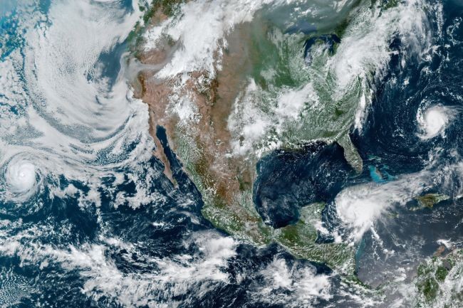 NASA Earth Observatory image by Lauren Dauphin, using GOES 16 imagery courtesy of NOAA and the National Environmental Satellite, Data, and Information Service (NESDIS).
