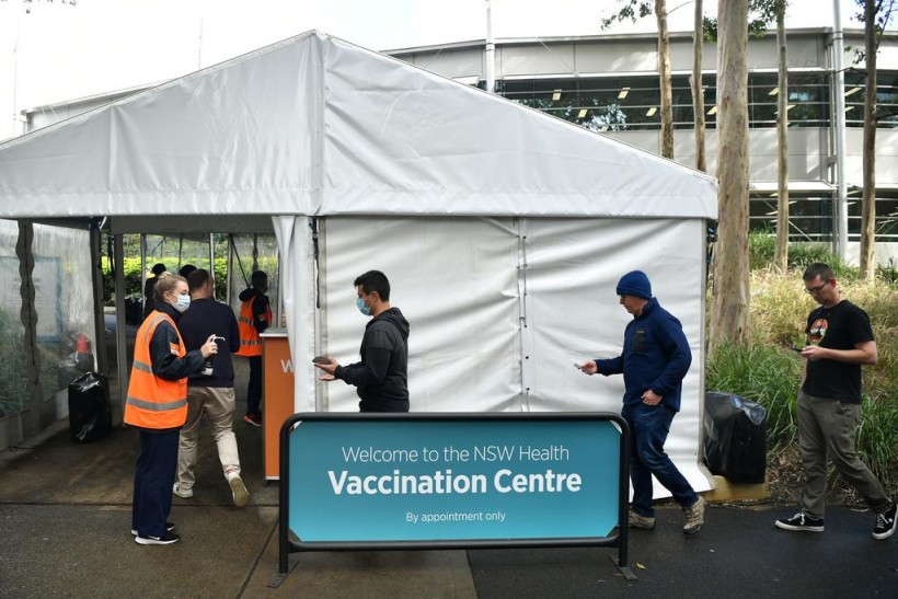 Vaccination centre in Sydney