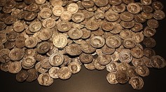  More Than 5,500 Roman-era Silver Coins Found Buried by a River in Germany