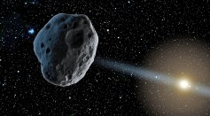 Artwork of an asteroid