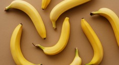 Yellow Banana Fruits on Brown Surface