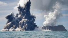 Science Times - Tonga Underwater Volcano Erupts Again; Satellite Images, NOAA Report Reveal Eruption is 7X More Powerful Than the Last Outburst