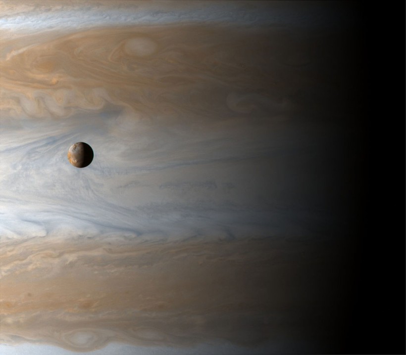 Io Moon Over Jupiter
