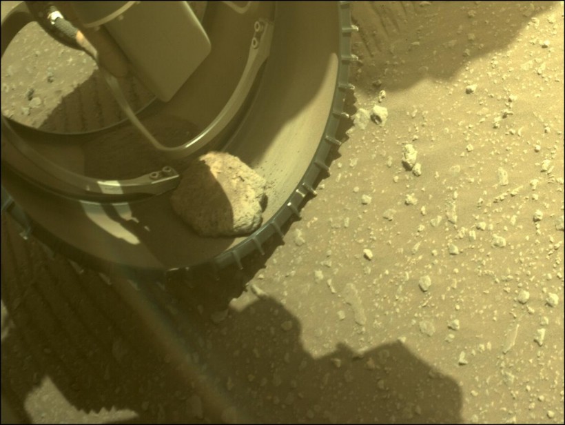 Mars Perseverance Sol 367: Front Left Hazard Avoidance Camera (Hazcam)