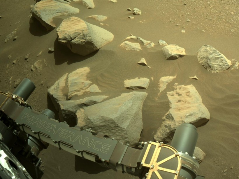 Mars Perseverance Sol 361: Right Navigation Camera (Navcam)