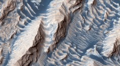  NASA Released New Image of Layered Sediments on the Martian Terrain That Offers A Glimpse of Its Cyclic Past