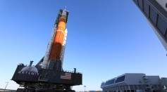NASA’s Moon Rocket Keeps on Rolling to Launch Complex 39B