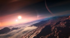An Exoplanet Seen From Its Moon