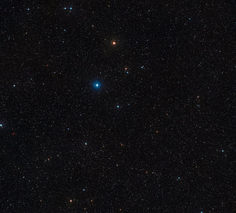 The sky around the triple-star system HD 131399