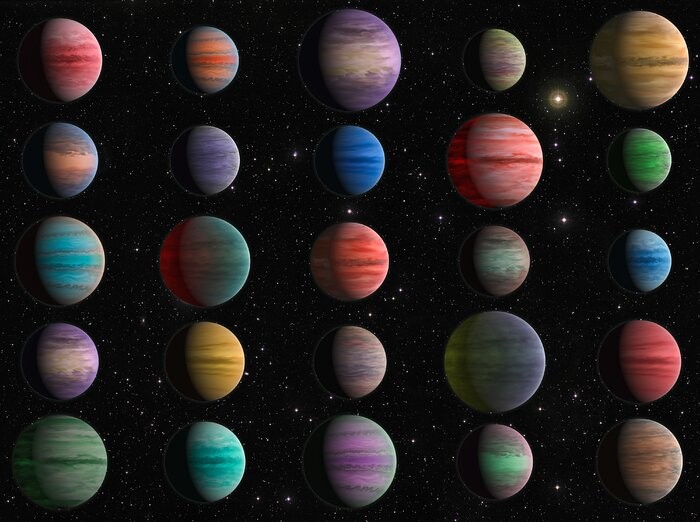 Artist’s Impression of 25 Hot Jupiters