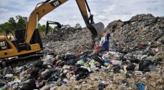 Plastic Wasted in a Landfill Site