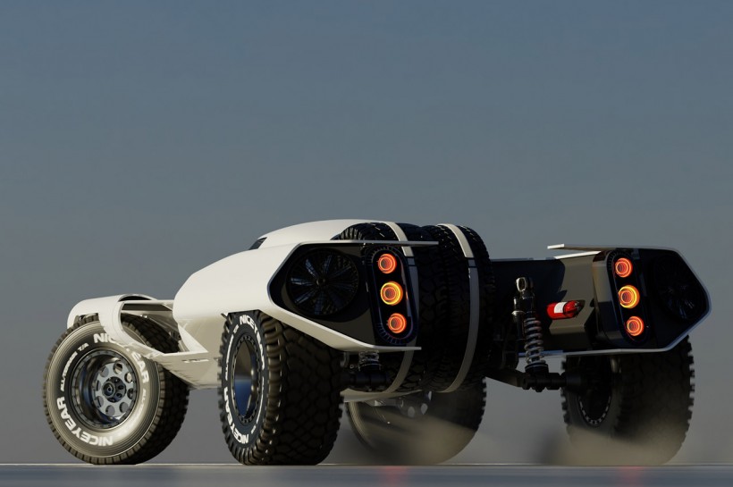 New Electric-Powered Off-Road Concept Car ‘The Huntress’ Designed with Independent Suspension