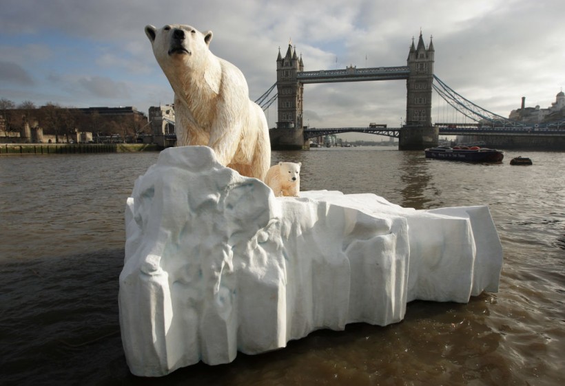 Giant Polar Bear Is Floated Down The Thames