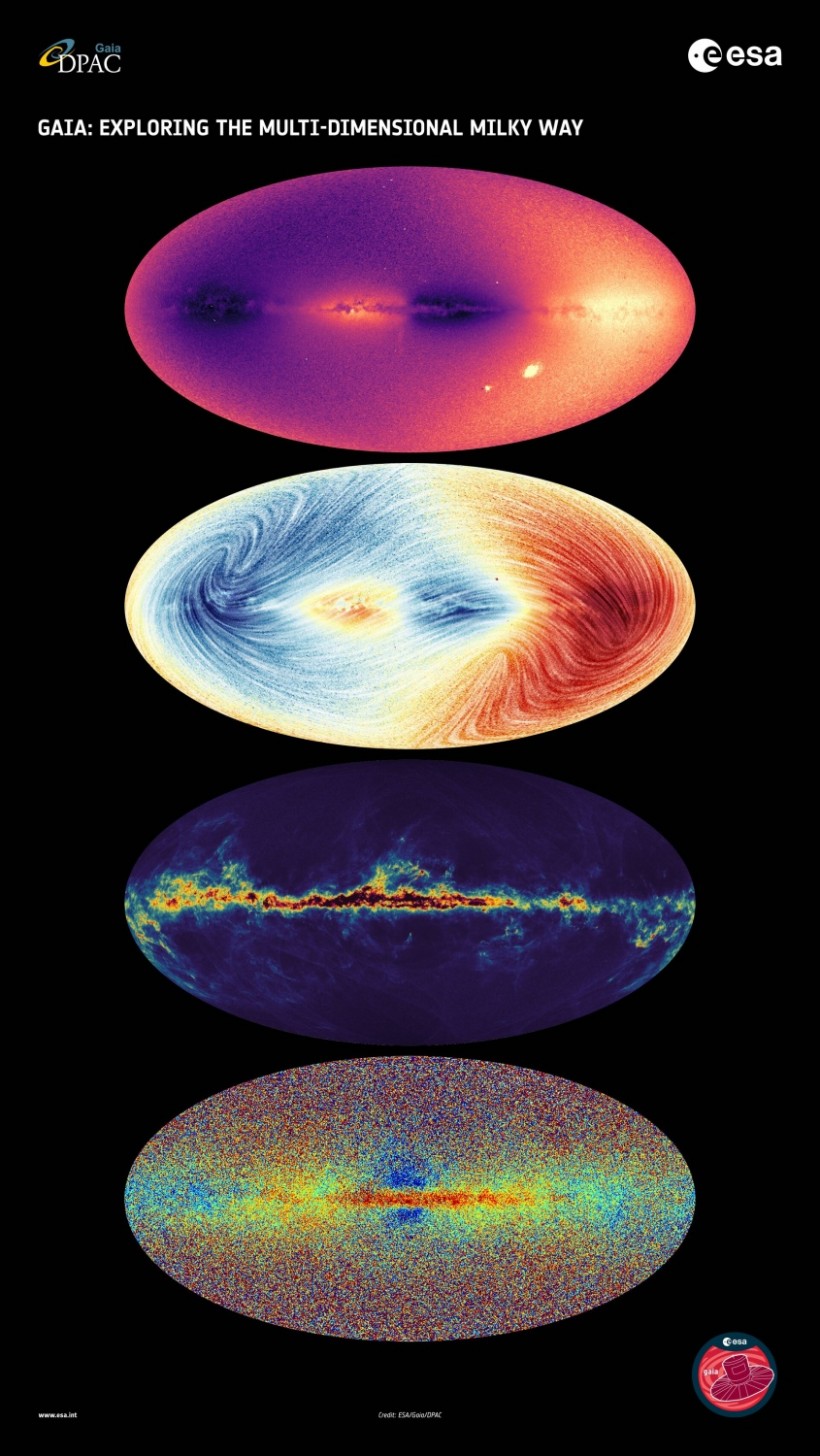 Gaia: Exploring the multi-dimensional Milky Way (portrait version)
