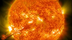 A corona mass ejection erupts from our sun on August 31, 2012 