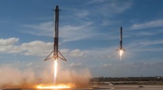 SpaceX Heavy Landing 