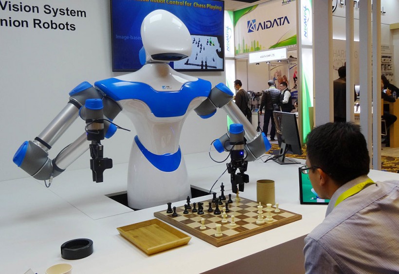 Robot playing chess