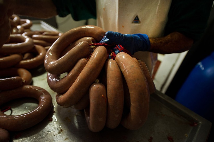 Sausage Processing Factory In Spain After The World Health Organization Recent Health Announcement