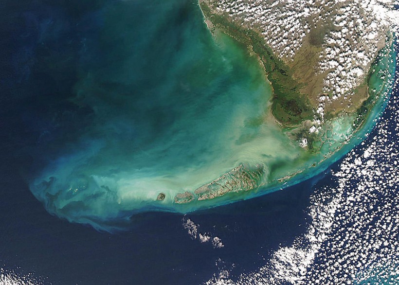 This NASA Aqua Satellite image released