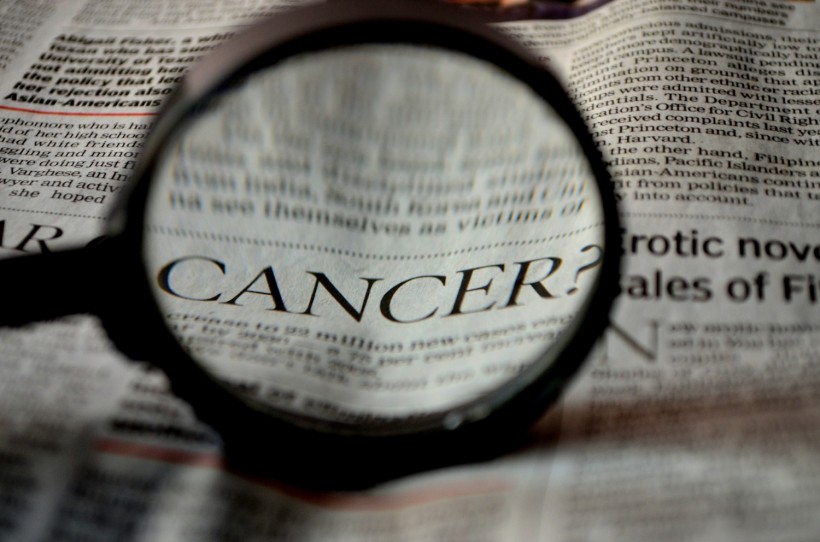 Cancer Newspaper Word Magnifier