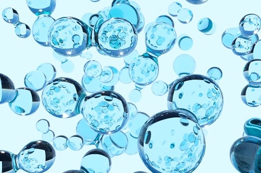 Water Molecules stock photo